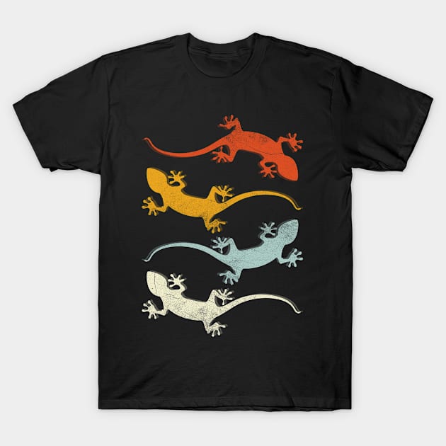 Reptile Retro Geckos T-Shirt by shirtsyoulike